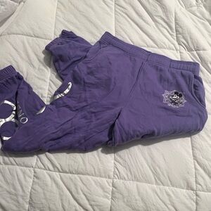 Disney 100 Purple Sweatpants Medium